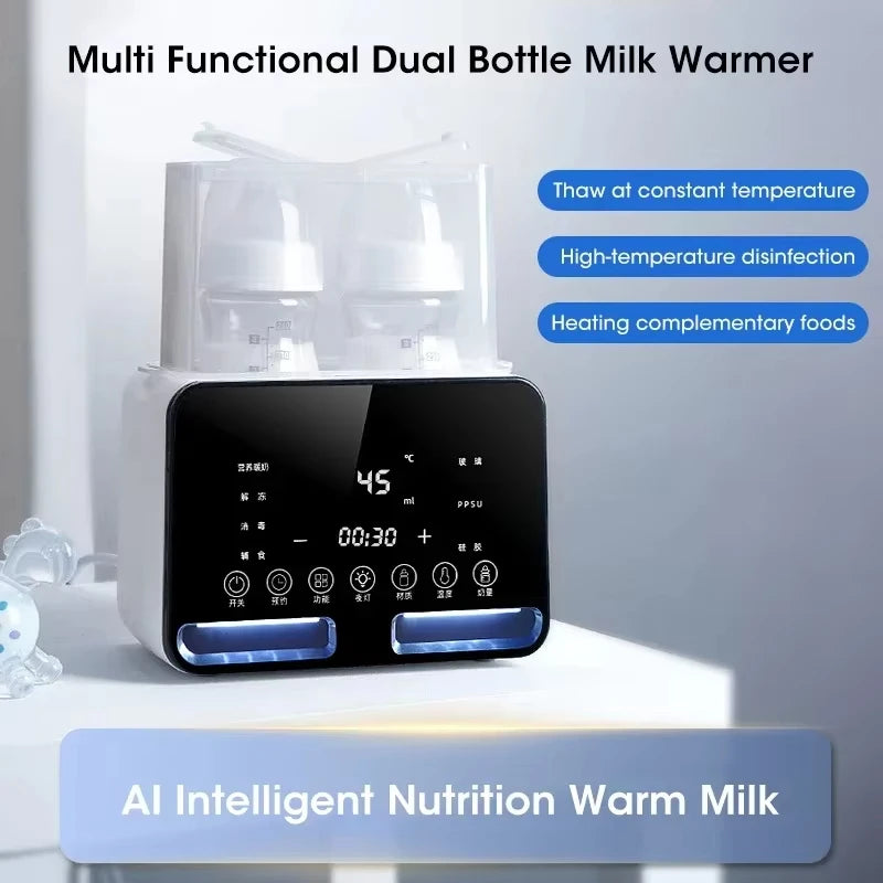Baby Bottle Warmer for Newborn with Accurate Temperature Control Timer Fast Multifunctional for Baby Milk Food Accessories