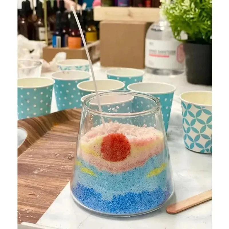 Sand powder candle diy sand painting candle Color Aromatherapy sand wax without cups