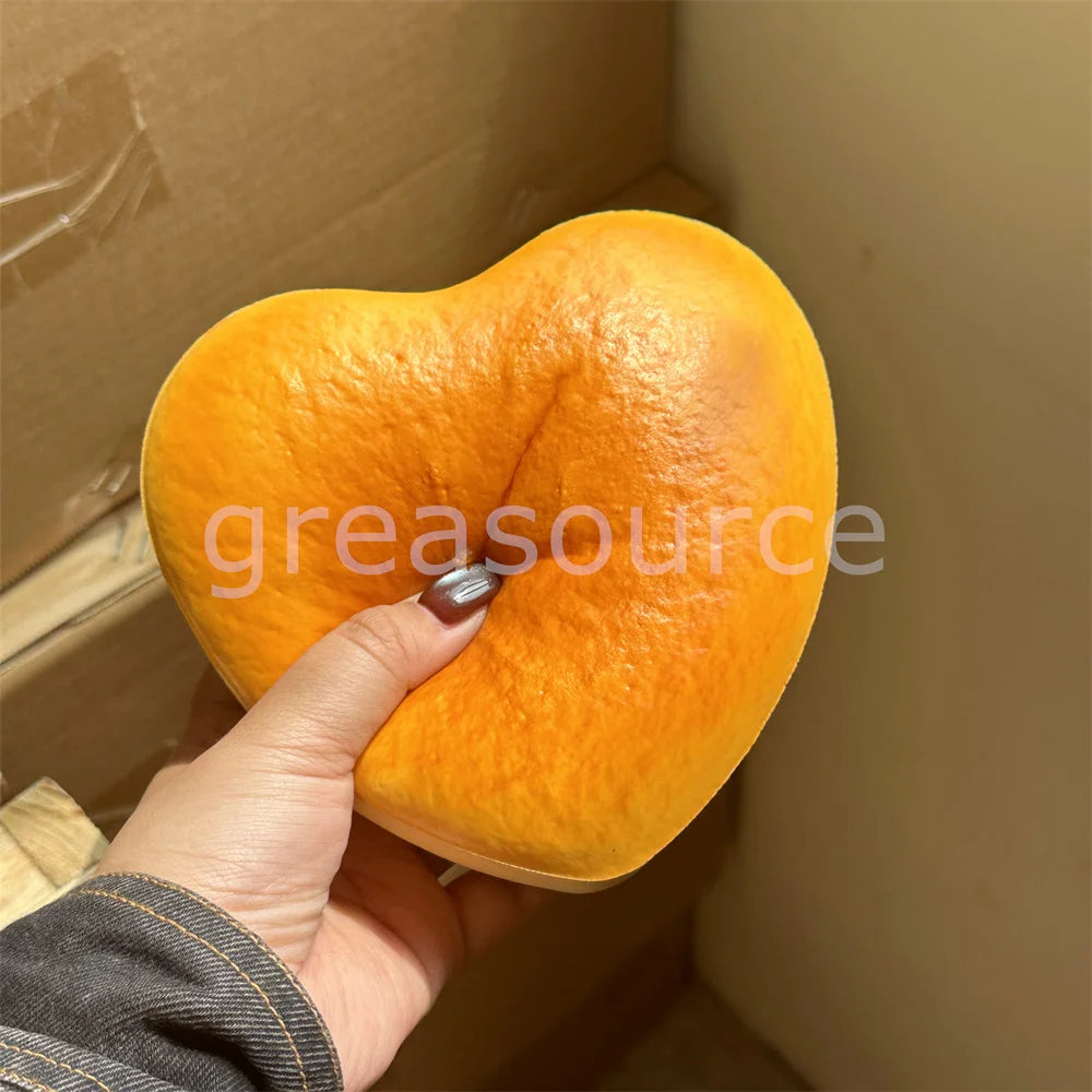 Finger Sticky 10x2.3inch Rectangular Cheese Sponge Fluff Cake Model Mousse Texture Soft Comfortably Thick Slow Bouncing Squishy