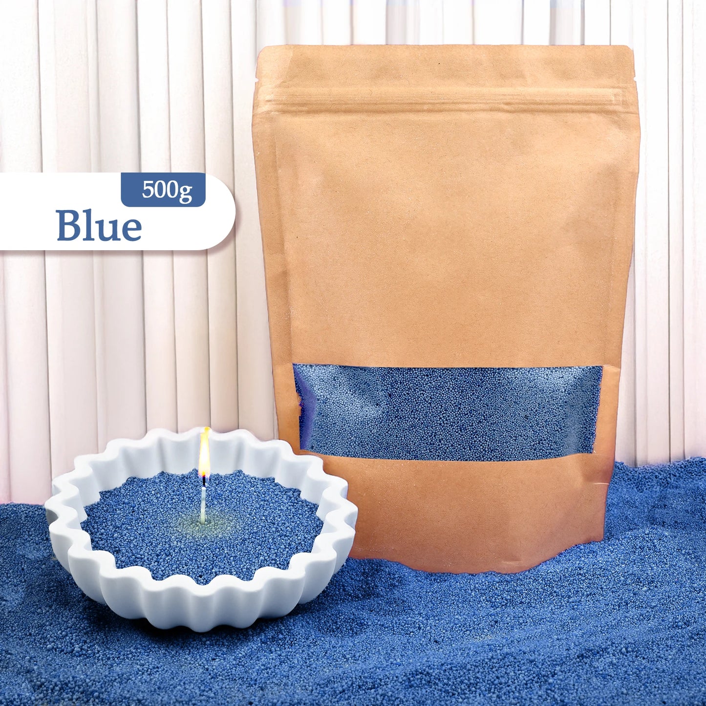 500/1000g Combustible Sand Wax Particles Natural Colorful Wax For DIY Candle Making DIY Decor Sand Painting Candle Dye Supplies