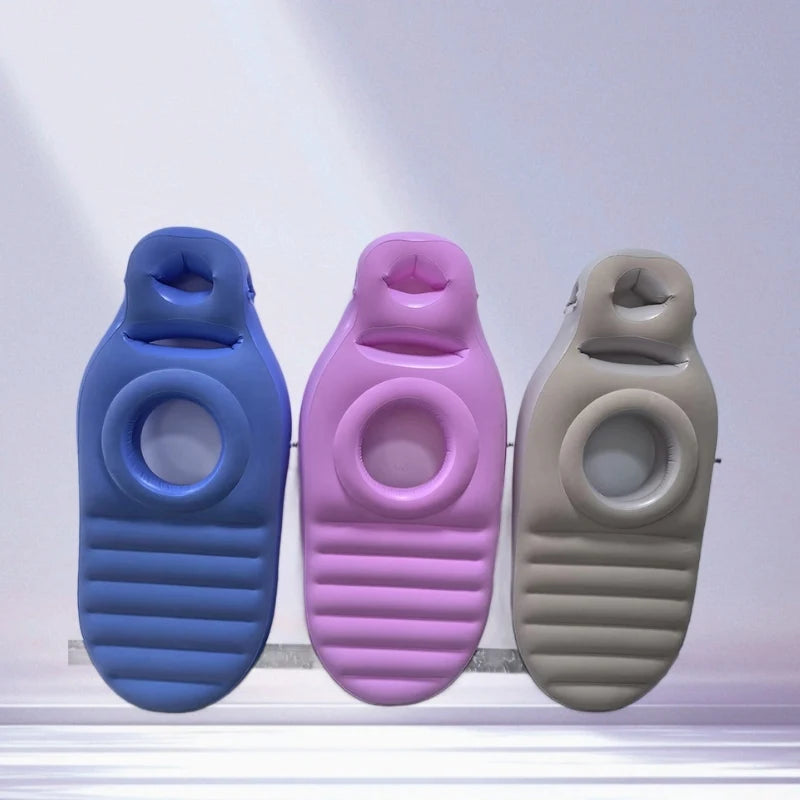 Inflatable Pregnancy Pillow with Abdominal and Head Holes -