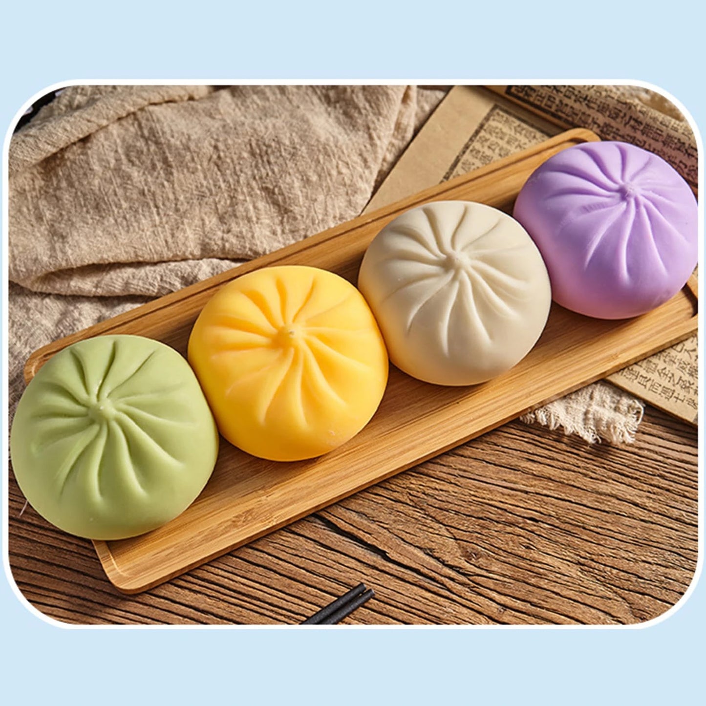 Squishy Bun Steamer Stress Relief Squishy Party Favor Soft Bun Squishy Kids Cute Steamer Stress Reliever Decompression Toy