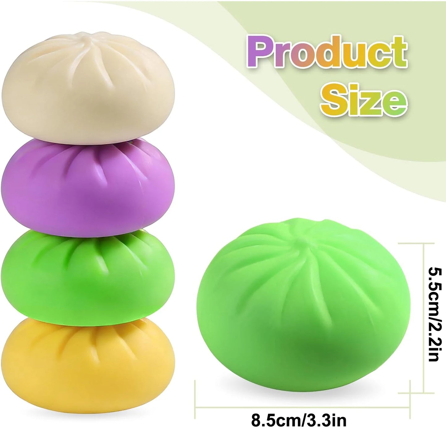 Squishy Dumpling Sensory Toys Mystery Dumpling Squishy Stress Relief Fidget Easter Gifts for Adults