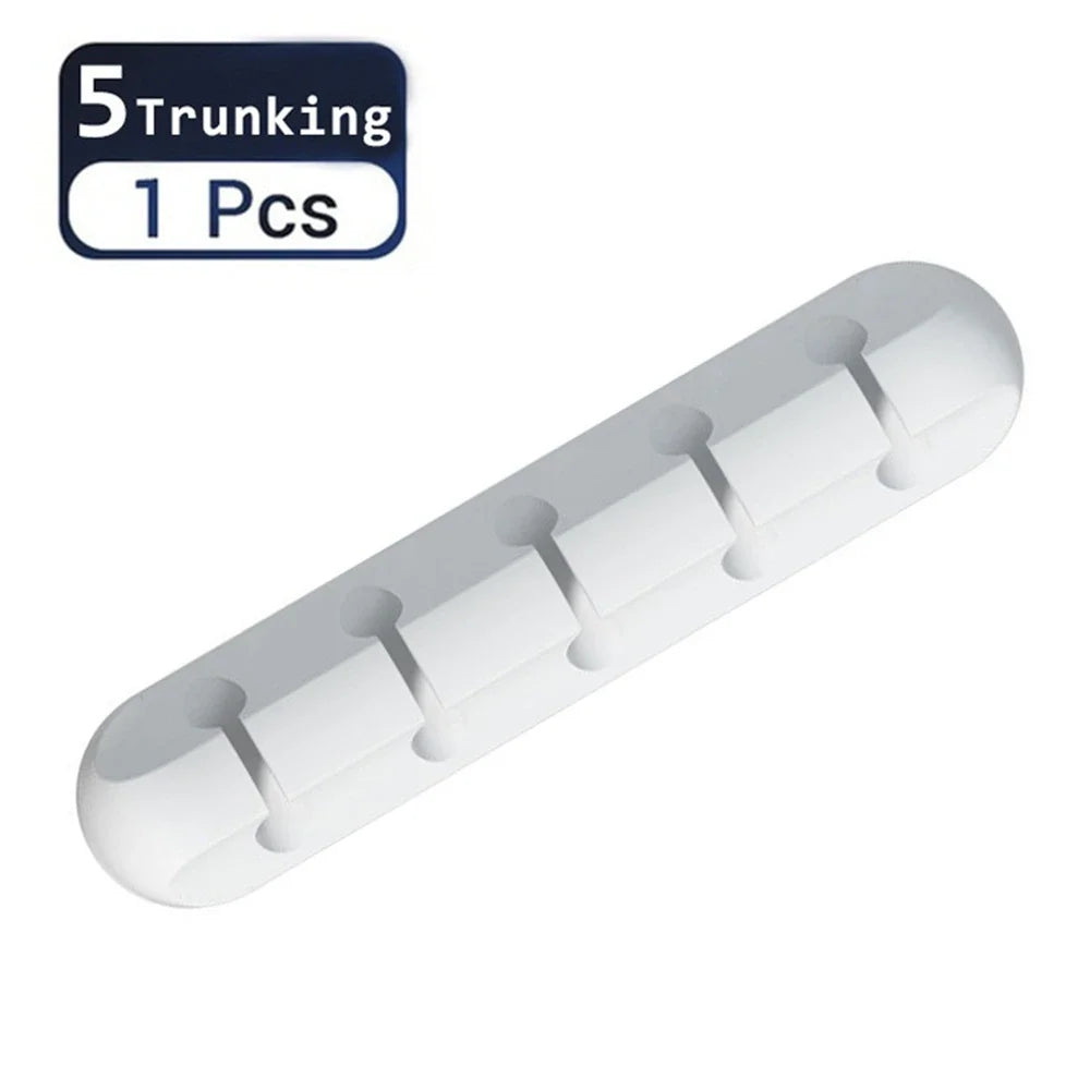 Cable fixing clips 3-Pack Cable management cable organiser clips Silicone self-adhesive Suitable for desktop USB charging cables
