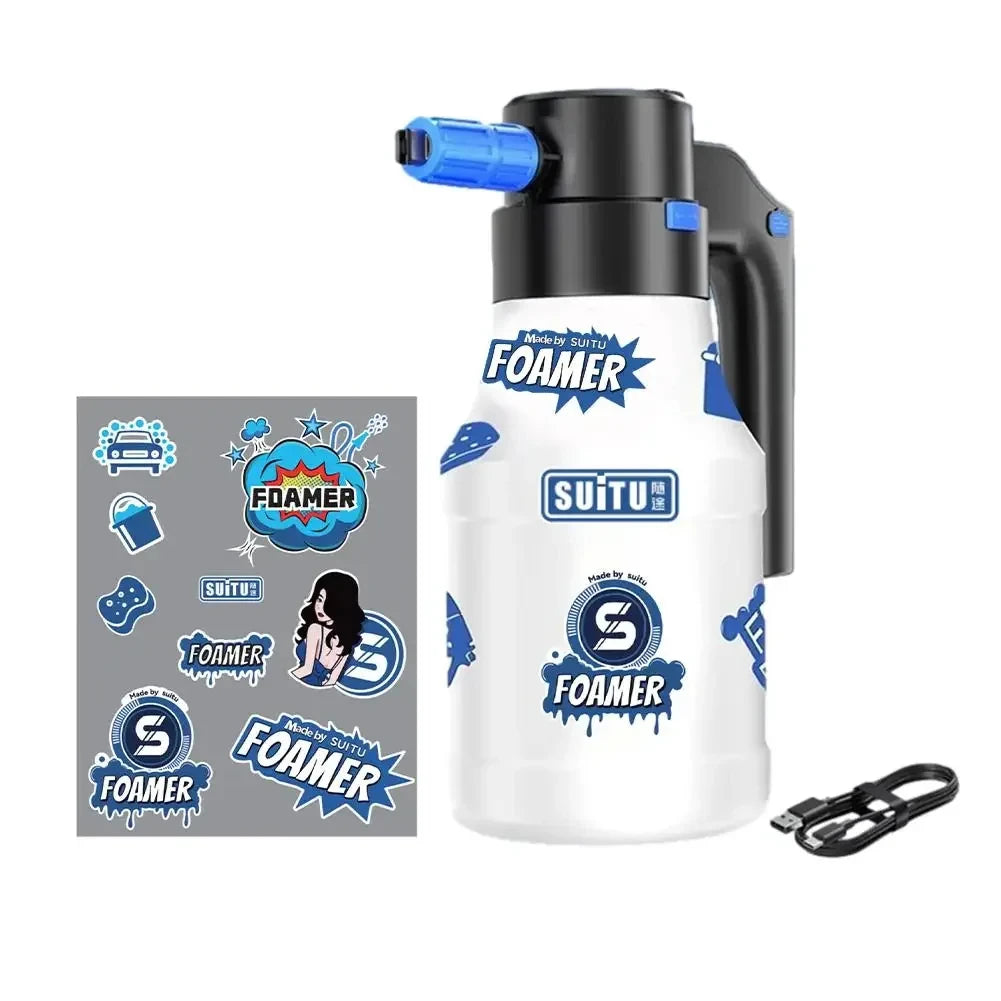 1.5L electric foam spray car washing foam generator foam gun 1h durable car washing foam washing