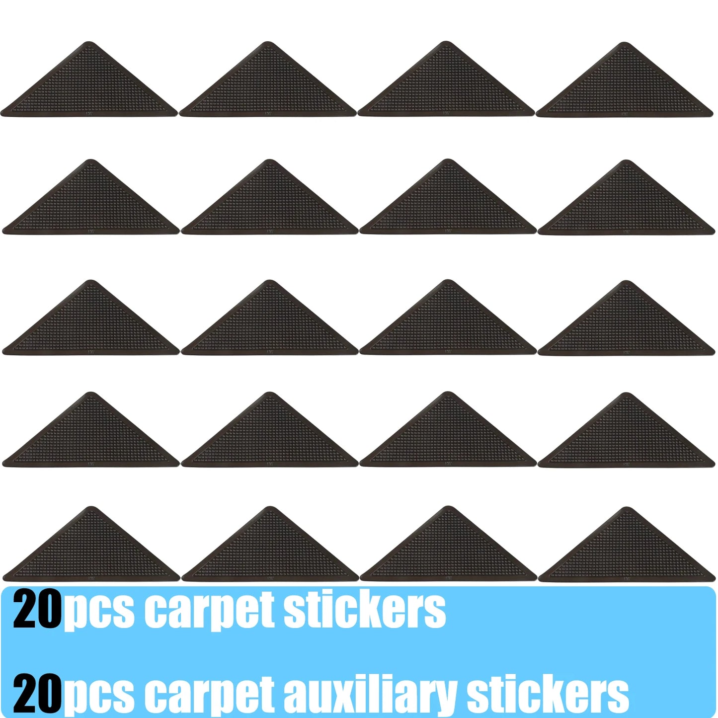 1-5set  Triangle Non Slip Rug Grippers Reusable Anti Slip Carpet Pads Rug Corner Gripper For Tile Floors Carpets Corners Mat