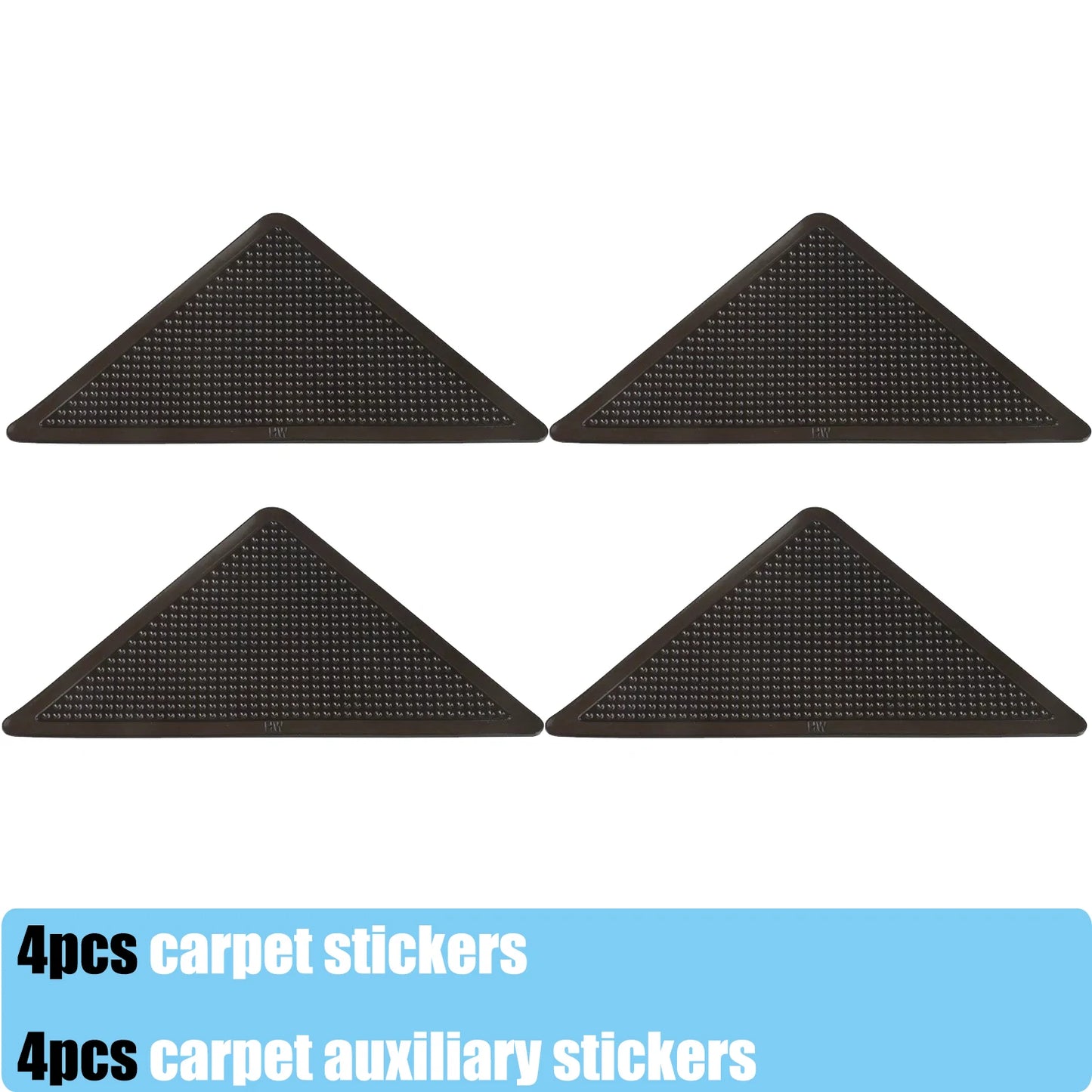 1-5set  Triangle Non Slip Rug Grippers Reusable Anti Slip Carpet Pads Rug Corner Gripper For Tile Floors Carpets Corners Mat