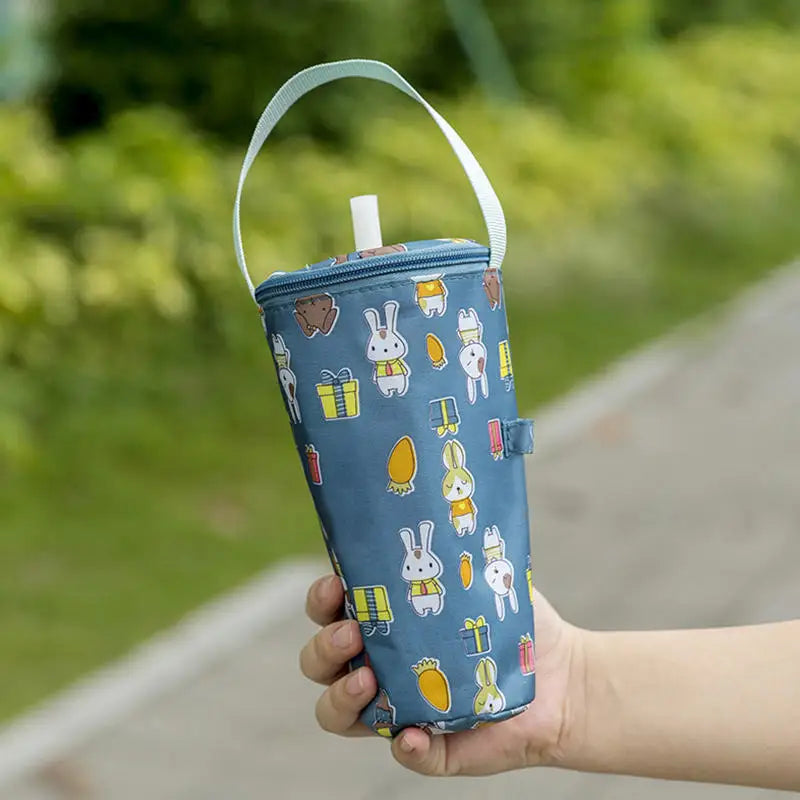 Baby Milk Bottle Insulation Bags Cartoon Portable Waterproof Feeding Bottle Thermal Bag Milk Warmer Cooler Stroller Hang Bags