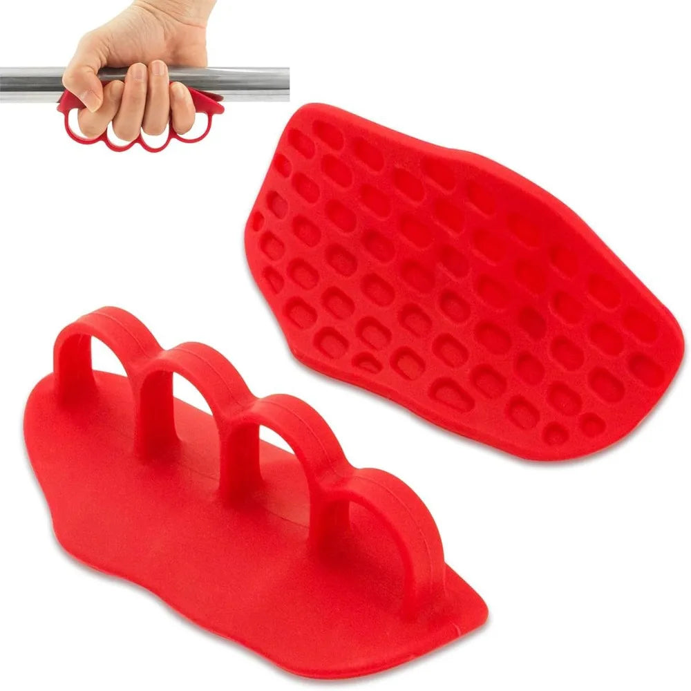 2PCS New Anti-Slip Workout Grips for Men Women Weight Lifting Deadlift Pull-Up Grips Finger Expander Grip Strengthener
