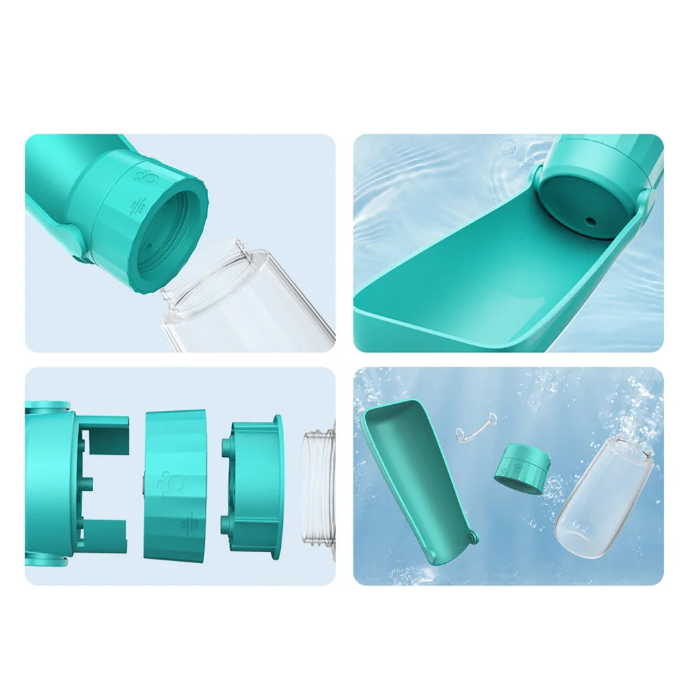 Portable Dog Water Bottle for Large Dogs Outdoor Foldable Leak Proof High Capacity Pet Drinking Bowl Labrador Bulldog Supplies