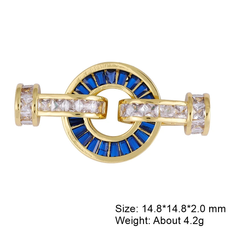 Juya 18K Real Gold Plated Lock Clasps Supplies