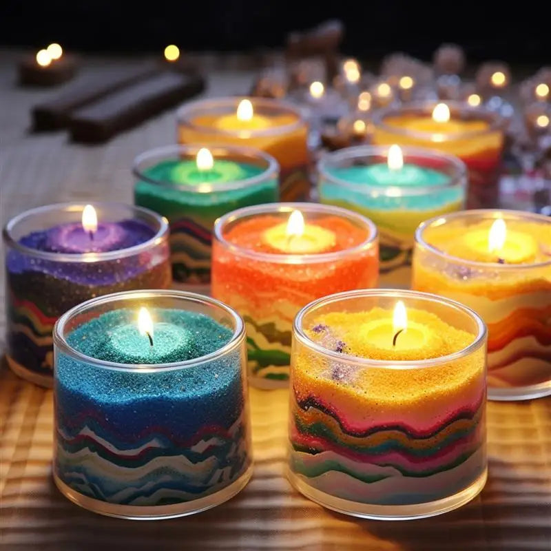 Sand Painting Wax Colorful Granular Pearl Wax DIY Candle Making Materials For Candle Handmade Supplies For Colour Sand Wax