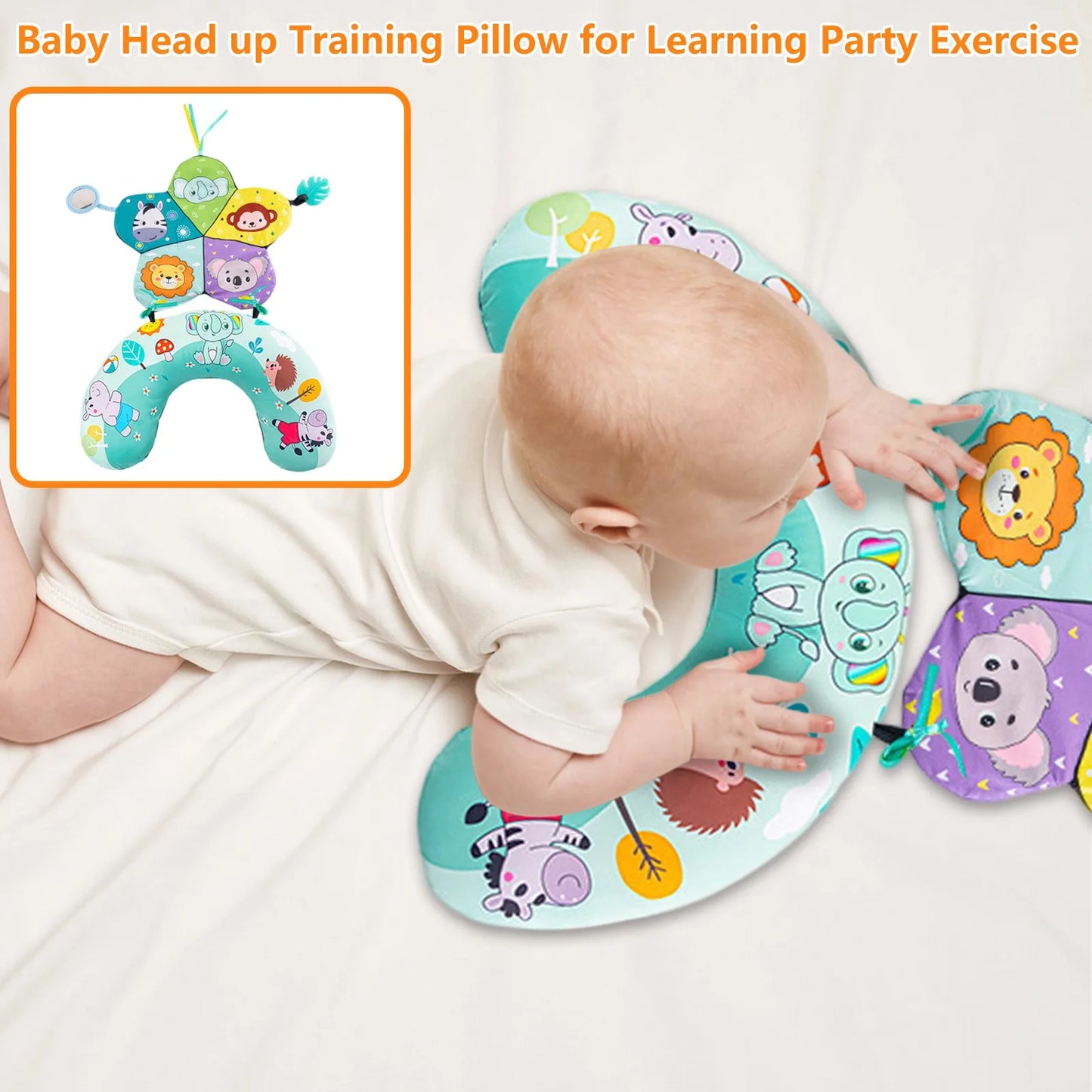 Baby Tummy Pillow - Newborn Head Support & Training,