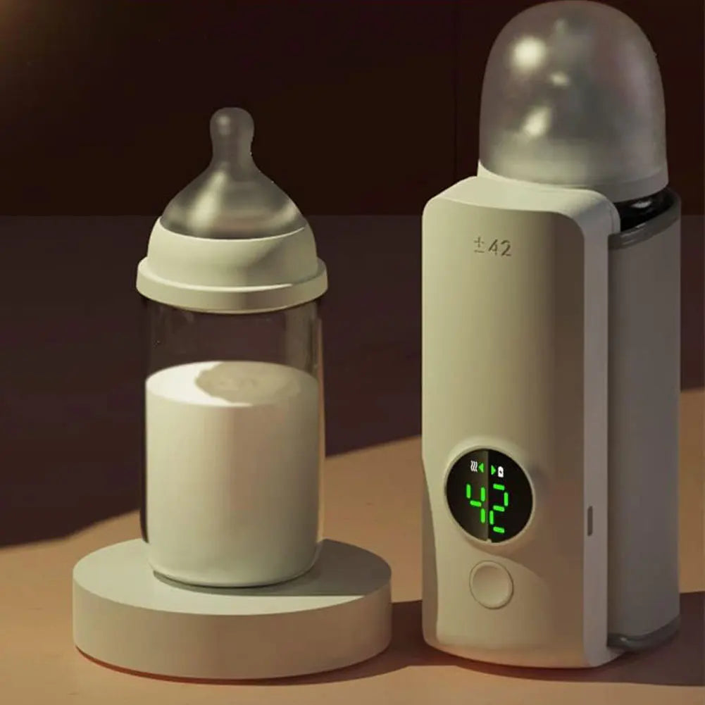 6000mAh USB Portable Rechargeable Milk Warmer for Baby Outdoor Constant Temperature Bottle Insulation Cover and Milk Heating