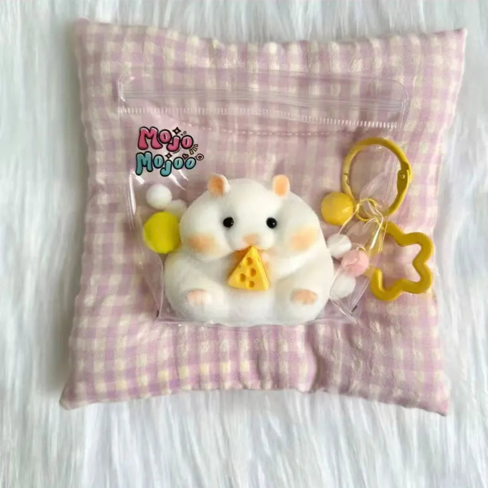 Taba Squishy Toy Mushy Silicone Mochi Toy Fuzzy Cute Hamster Handmade NEW Fidget Toy Relief  Stress Relax Gift