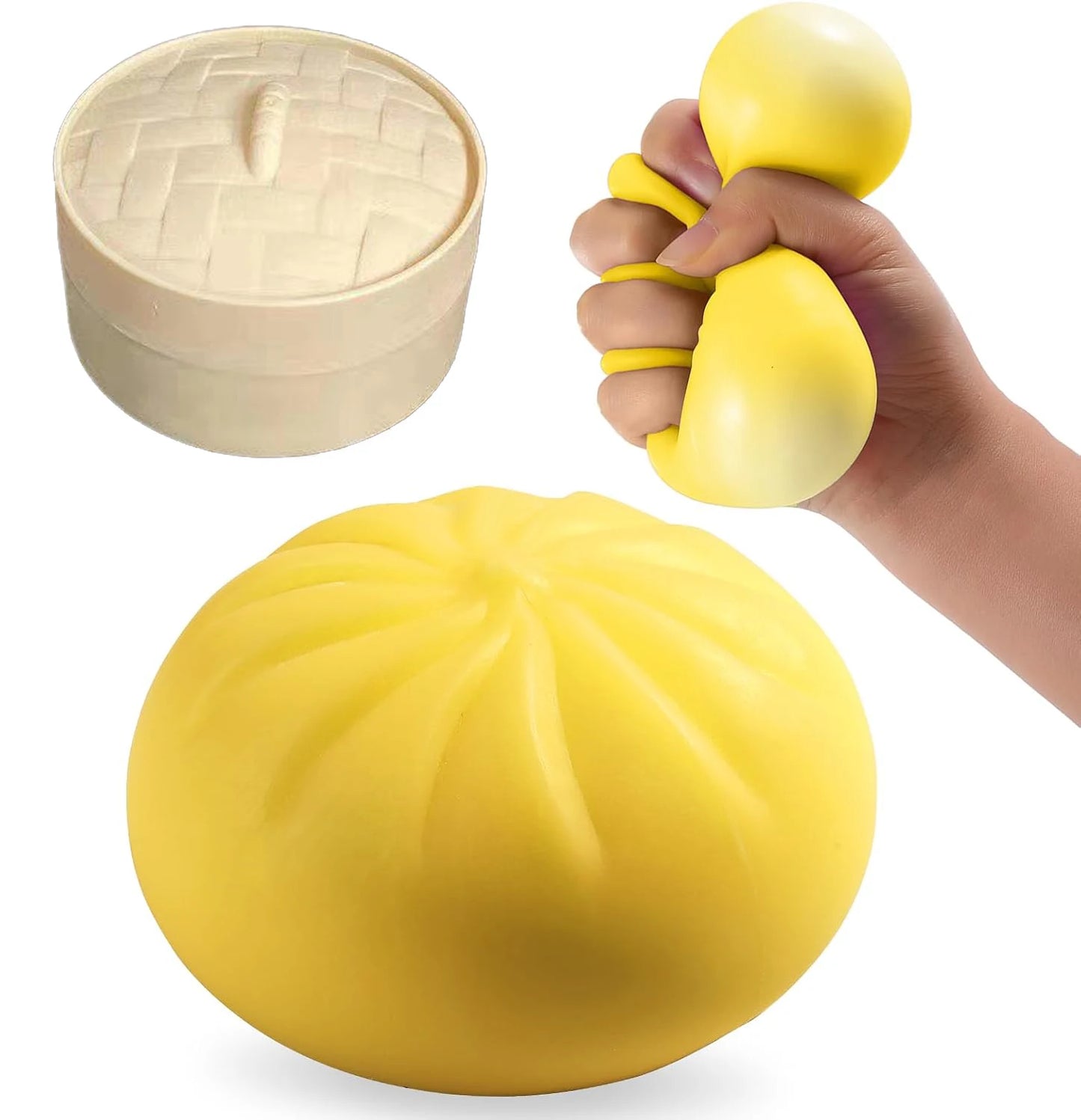 Squishy Dumpling Sensory Toys Mystery Dumpling Squishy Stress Relief Fidget Easter Gifts for Adults