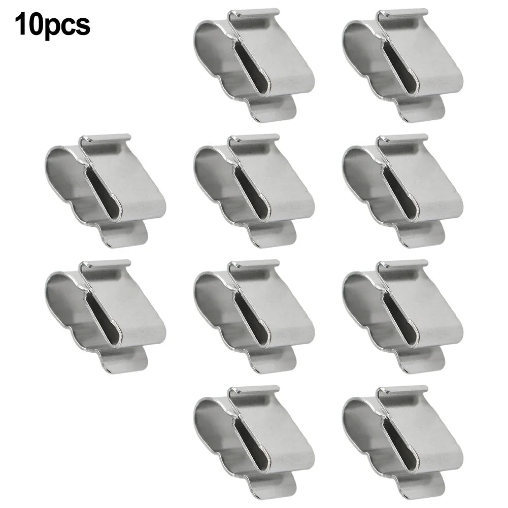 10/30/100Pcs Wire Clips Cable Trailer Photovoltaic Solar Panel Wire Clamps Clip Organizer Stainless Steel Management Harness Rop