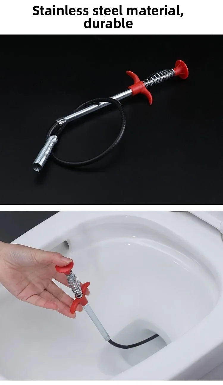 Opens Clogging of Sewage Pipe Cleaning Tool Drain Unclogger Professional Pipe Plunger Drain Clog Remover Clogged Toilet Cleaner