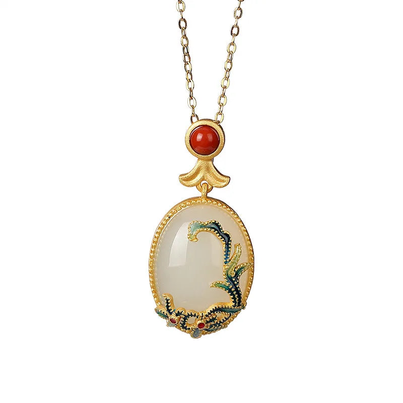 Gold Plated Cloisonne Jewelry Set
