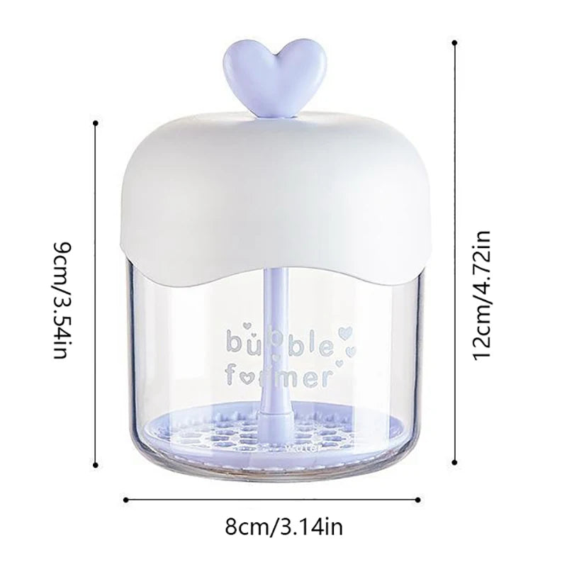 Portable Face Cleanser Shower Bath Shampoo Gel Foam Maker Bubble Press Foamer Device Cleansing Foaming Cup Make Up Removal Tool