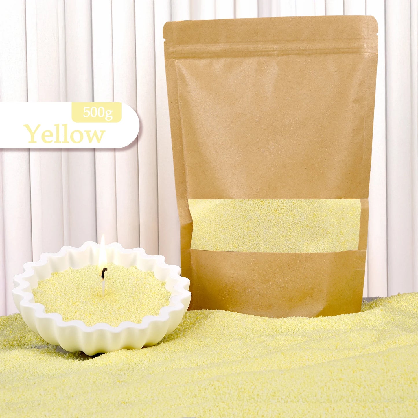 500/1000g Combustible Sand Wax Particles Natural Colorful Wax For DIY Candle Making DIY Decor Sand Painting Candle Dye Supplies
