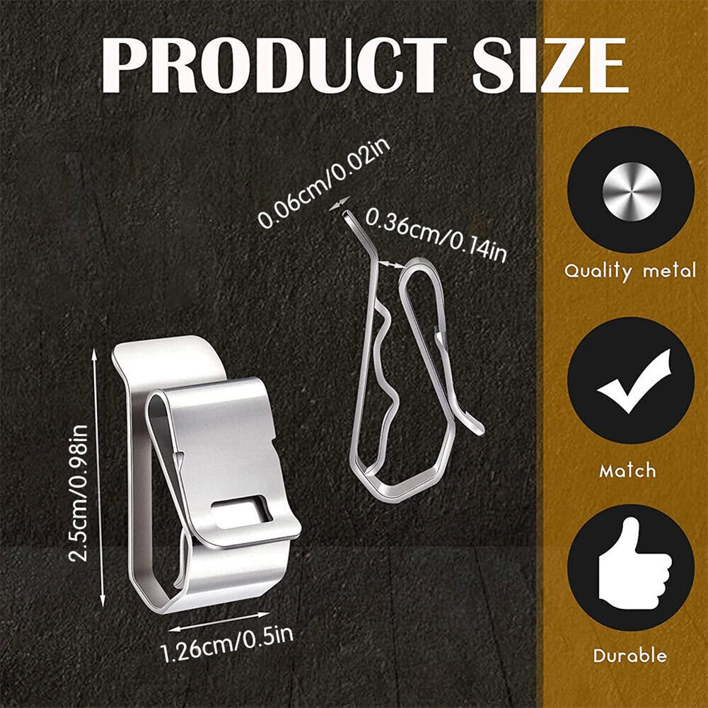 10/30/100Pcs Wire Clips Cable Trailer Photovoltaic Solar Panel Wire Clamps Clip Organizer Stainless Steel Management Harness Rop