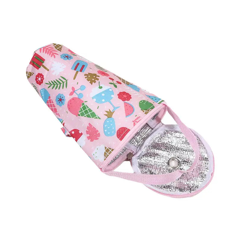 Baby Milk Bottle Insulation Bags Cartoon Portable Waterproof Feeding Bottle Thermal Bag Milk Warmer Cooler Stroller Hang Bags