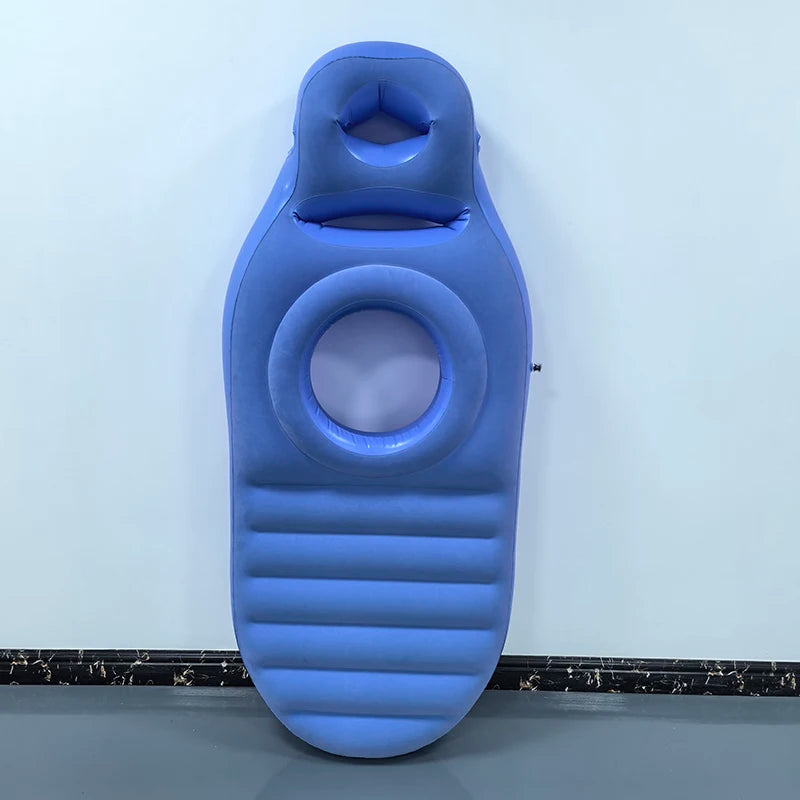 Inflatable Pregnancy Pillow with Abdominal and Head Holes -