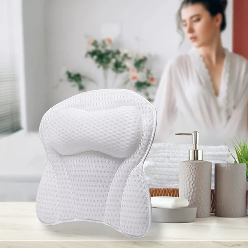 Bathtub Pillow for Tub, Bath Pillow for Neck & Back Support