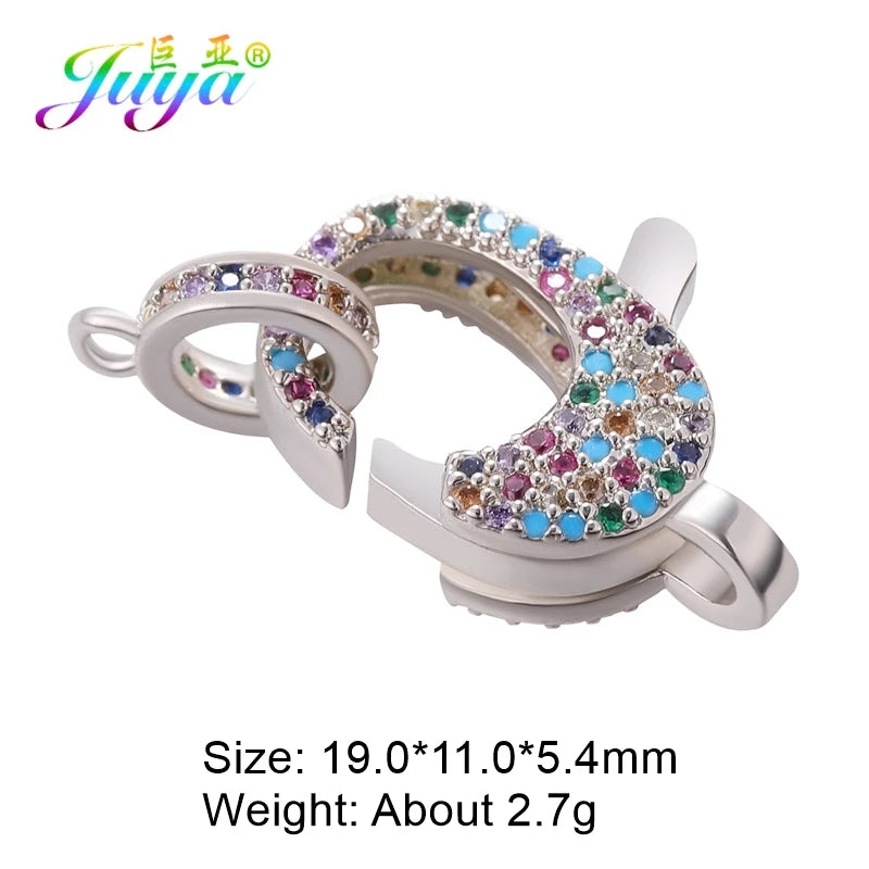 Juya 18K Real Gold Plated Lock Clasps Supplies