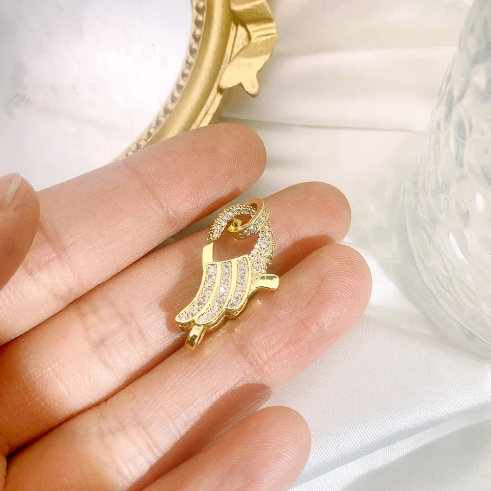 Juya 18K Real Gold Plated Lock Clasps Supplies