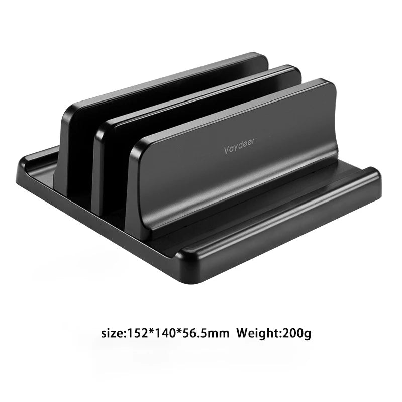 Plastic Vertical Laptop Stand Holder Adjustable Desktop Notebook Dock Space-Saving 3 In 1 computer stand