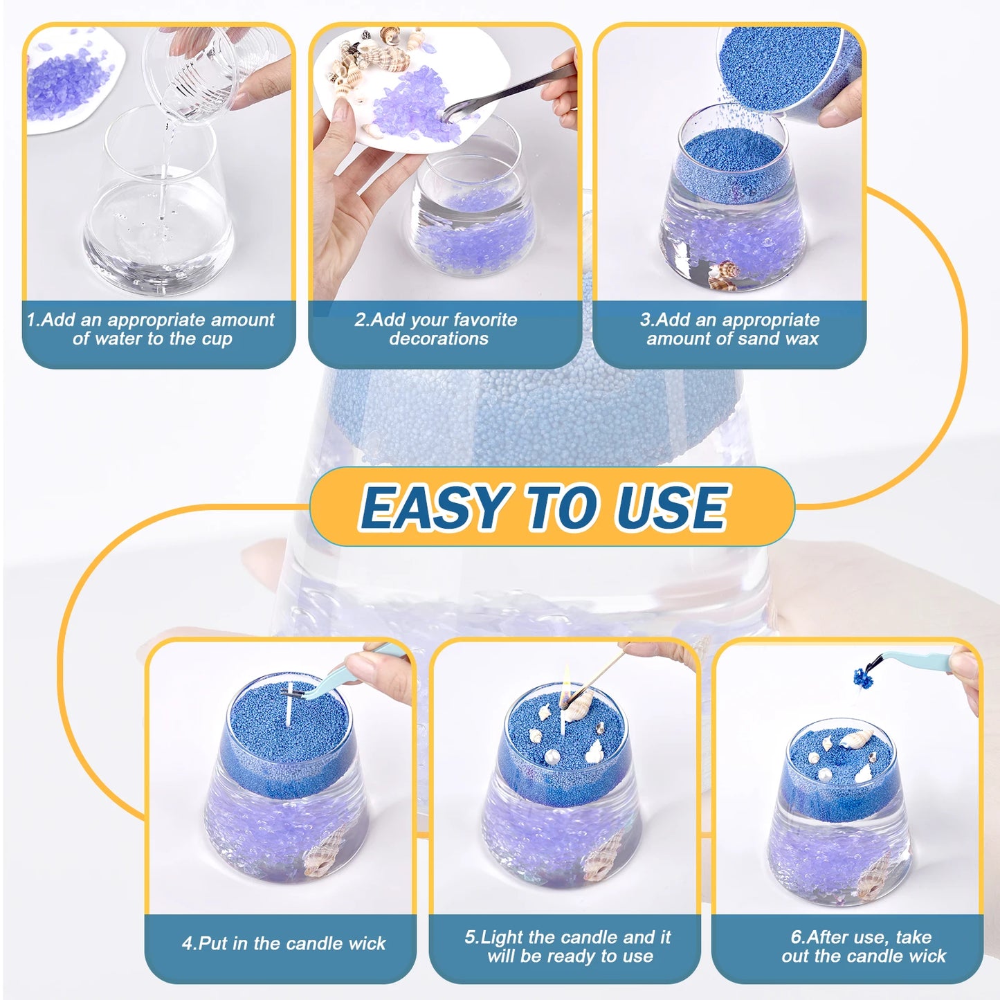 500/1000g Combustible Sand Wax Particles Natural Colorful Wax For DIY Candle Making DIY Decor Sand Painting Candle Dye Supplies