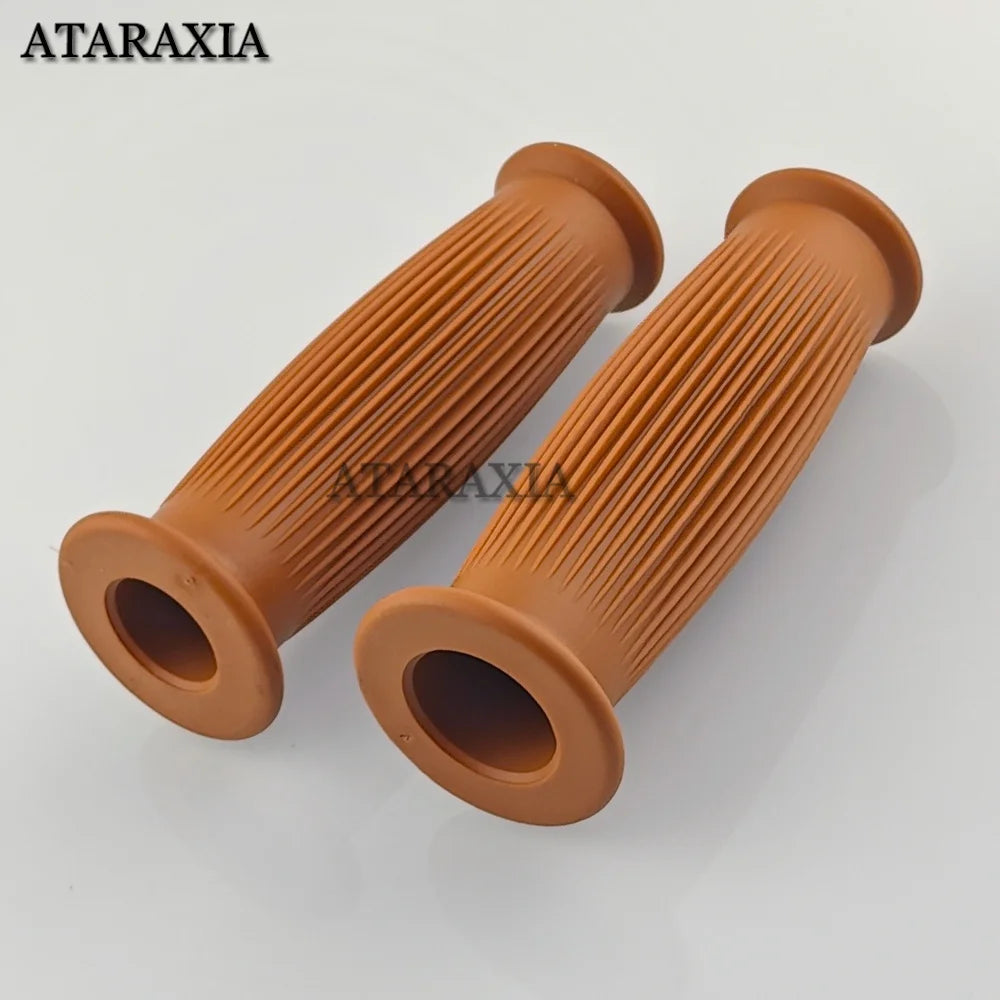 Universal 7/8" 22mm 24mm Retro Motorcycle Hand Grips Non-slip Rubber Handlebar Grips for Moto Scooter Motocross Motorbike Grips