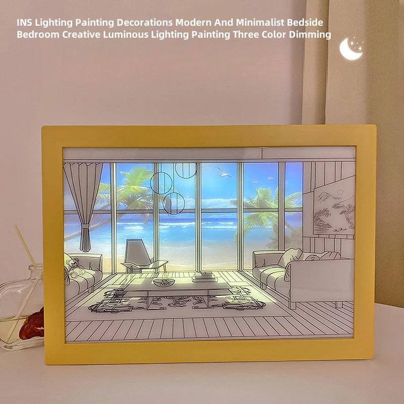 Painting Indoor Sunlight Window Wooden Photo Light