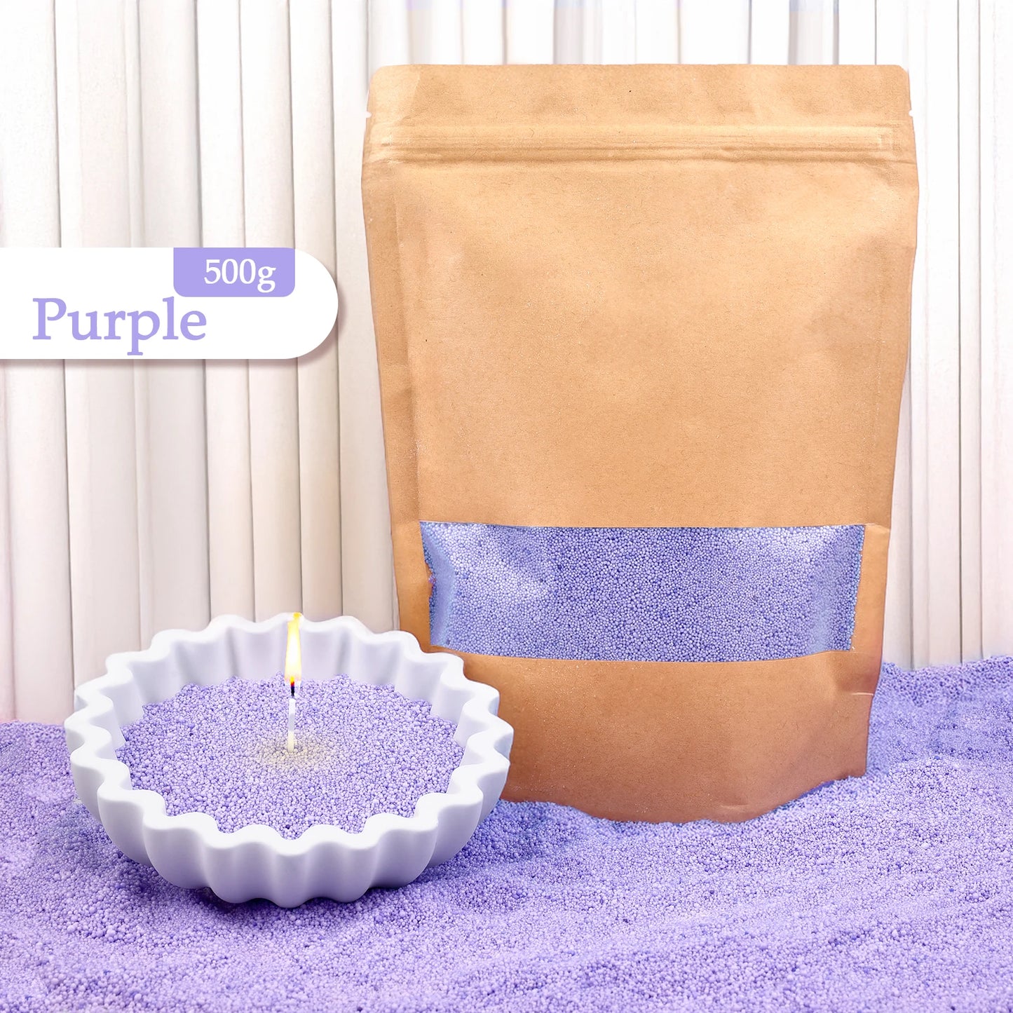 500/1000g Combustible Sand Wax Particles Natural Colorful Wax For DIY Candle Making DIY Decor Sand Painting Candle Dye Supplies