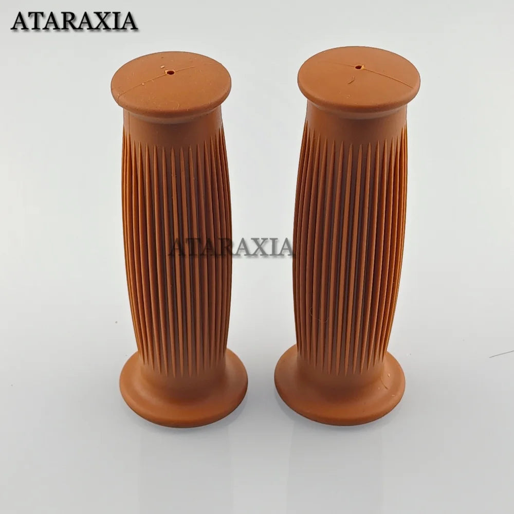 Universal 7/8" 22mm 24mm Retro Motorcycle Hand Grips Non-slip Rubber Handlebar Grips for Moto Scooter Motocross Motorbike Grips