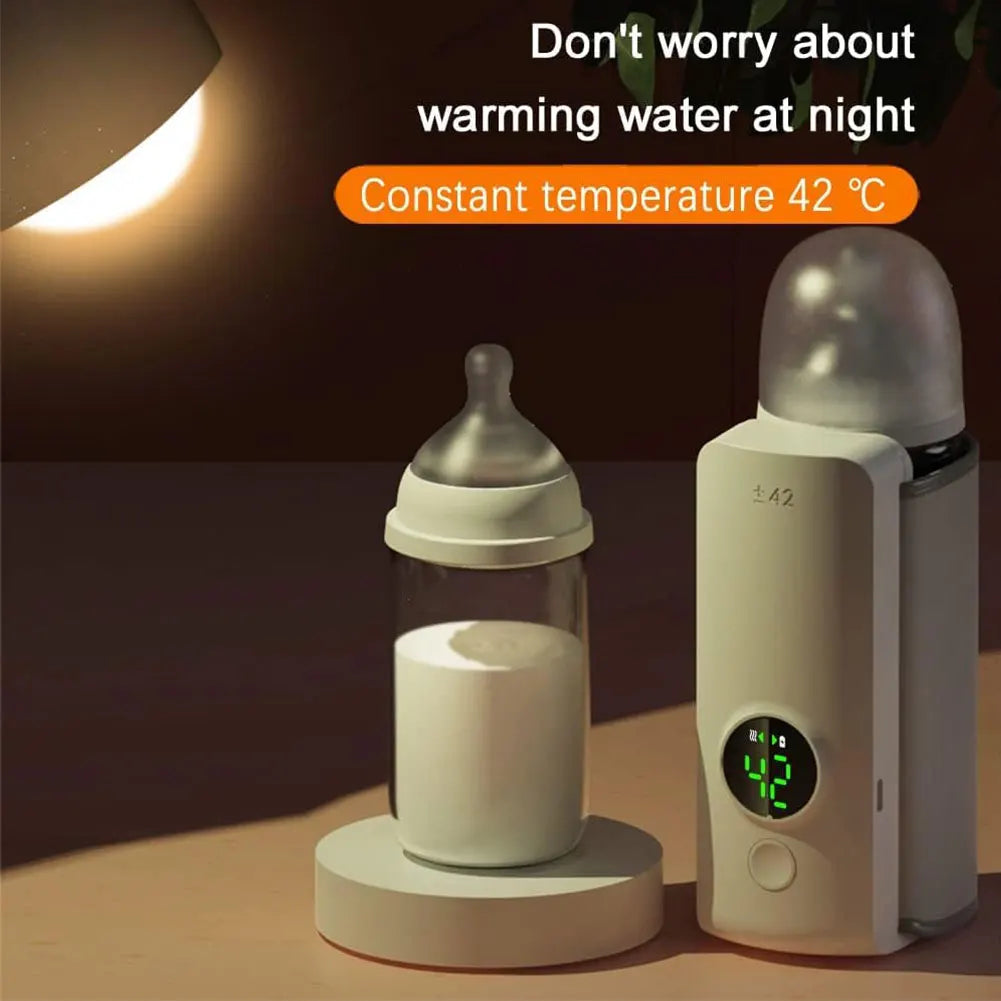 6000mAh USB Portable Rechargeable Milk Warmer for Baby Outdoor Constant Temperature Bottle Insulation Cover and Milk Heating