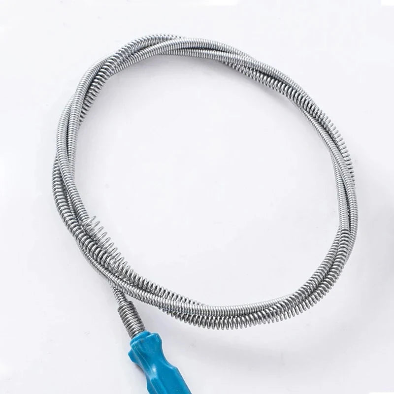 Multifunctional Sewer Unclogger Pipe Flexible Metal Spring Sink Dredge Auger Plumbing Toilet Floor Drain Unclogger Tool
