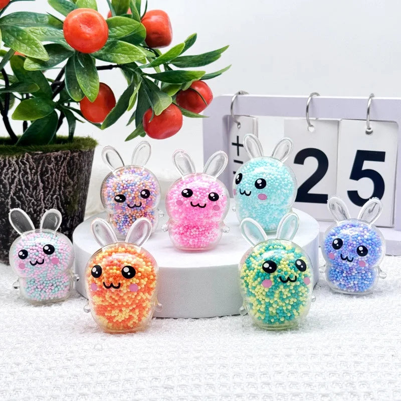 Squishy Bunny  - Random Color Soft Fidget Toy for Kids Girls, Easter Basket Stuffers, Sensory Anxiety Relief Gift