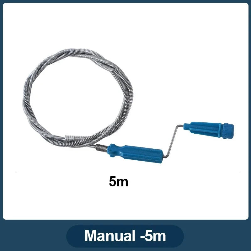 Multifunctional Sewer Unclogger Pipe Flexible Metal Spring Sink Dredge Auger Plumbing Toilet Floor Drain Unclogger Tool