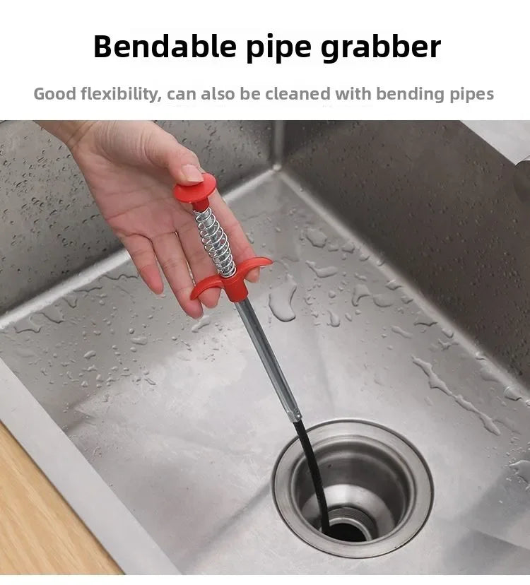 Opens Clogging of Sewage Pipe Cleaning Tool Drain Unclogger Professional Pipe Plunger Drain Clog Remover Clogged Toilet Cleaner