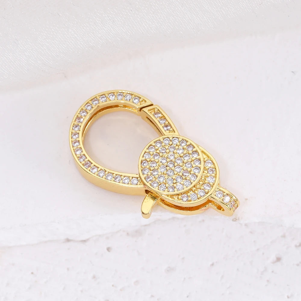 Juya 18K Real Gold Plated Lock Clasps Supplies