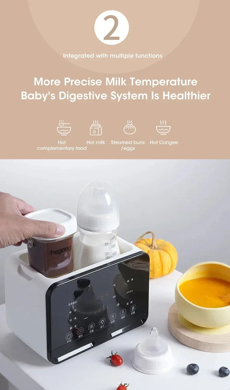 Baby Bottle Warmer for Newborn with Accurate Temperature Control Timer Fast Multifunctional for Baby Milk Food Accessories