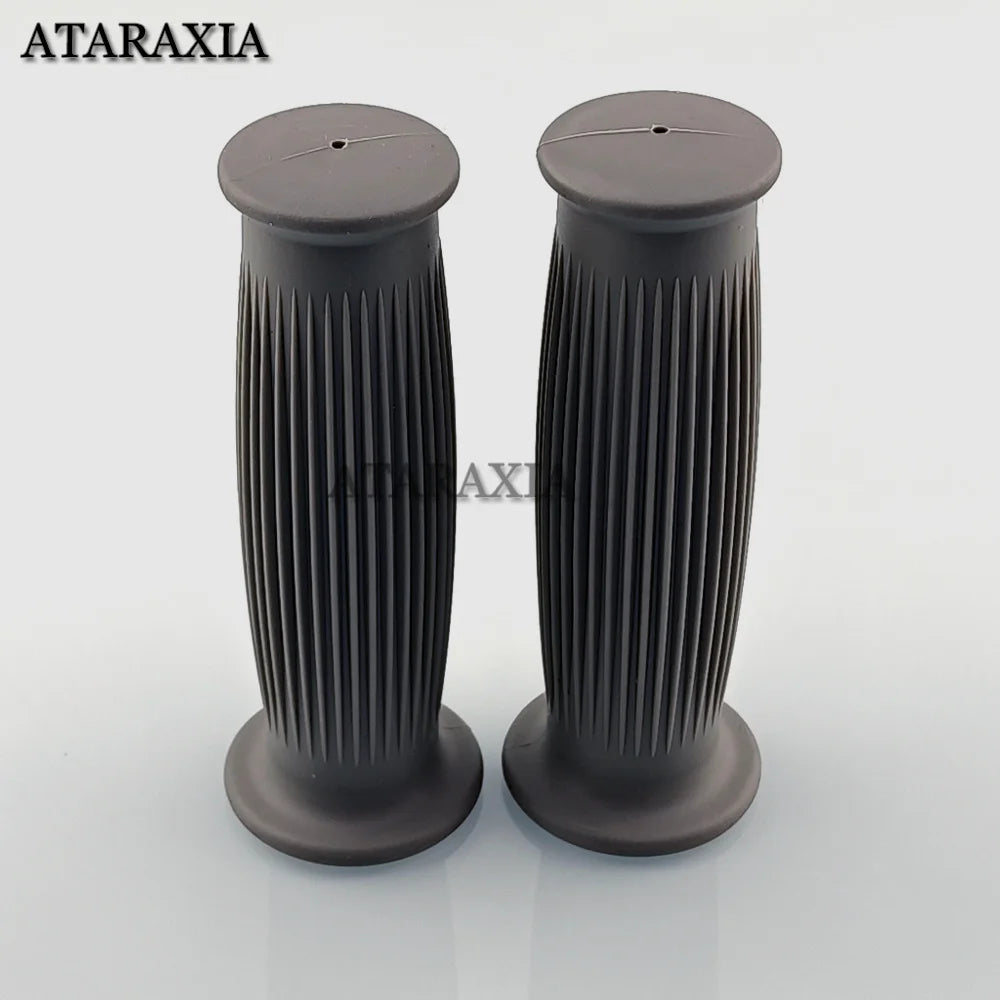 Universal 7/8" 22mm 24mm Retro Motorcycle Hand Grips Non-slip Rubber Handlebar Grips for Moto Scooter Motocross Motorbike Grips