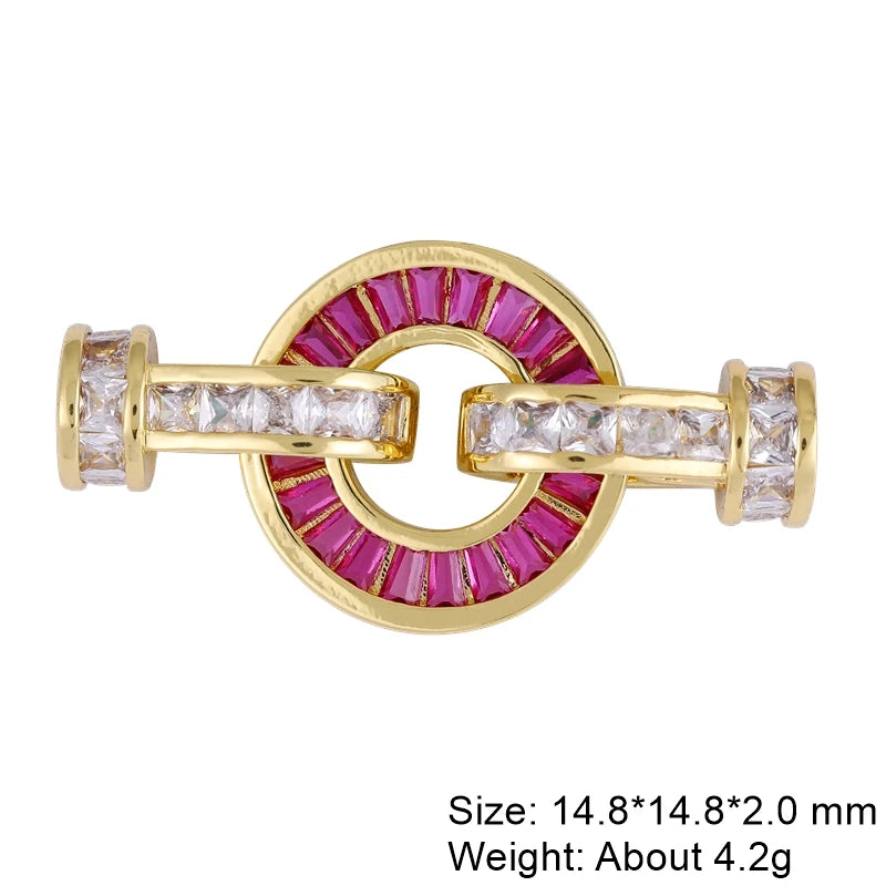Juya 18K Real Gold Plated Lock Clasps Supplies