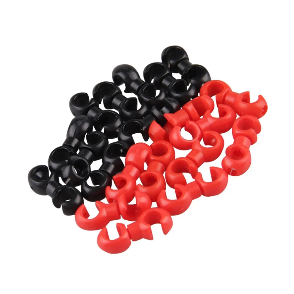 10pcs Bicycle Rotatable Line Pipe Buckle MTB Bike Derailleur Shift Cable Clips