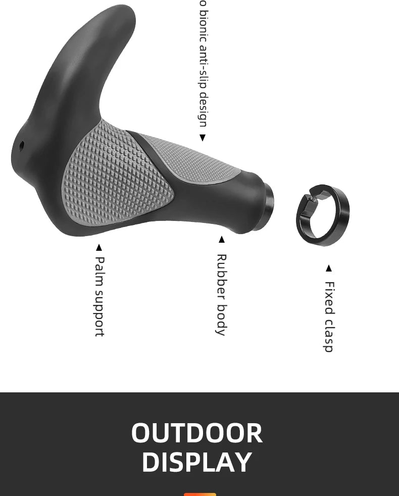 Shockproof Bike Handlebar Grips Anti-slip Mountain Bike Grips Comfortable Ergonomic Road Bicycle Handlebar Grip Bike Accessories