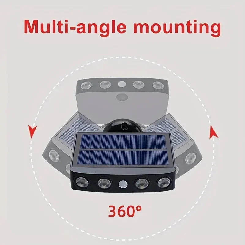 4 LED Powerful Solar Security Lights Outdoor Decor Sensor - Waterproof
