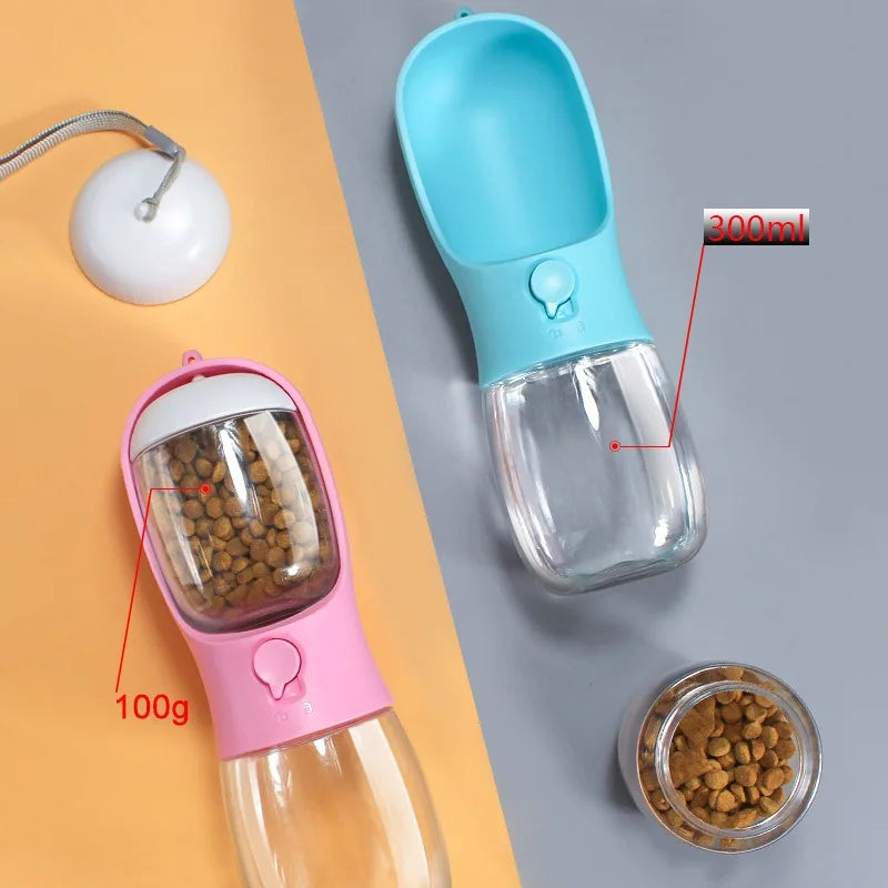 Dog Water Bottle for Dogs Cats Food Feeder Bowls Outdoor Travel Leakproof Puppy Drinking Container Water Dispenser for Pets